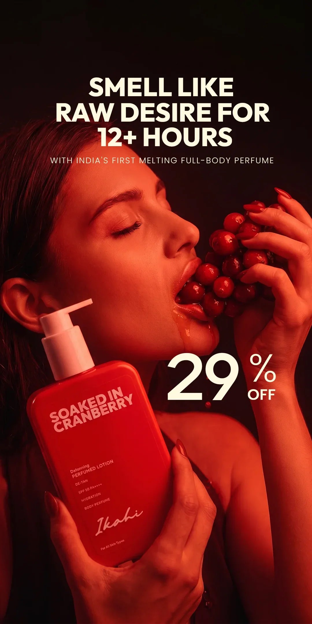Perfume Lotion - Soaked in Cranberry