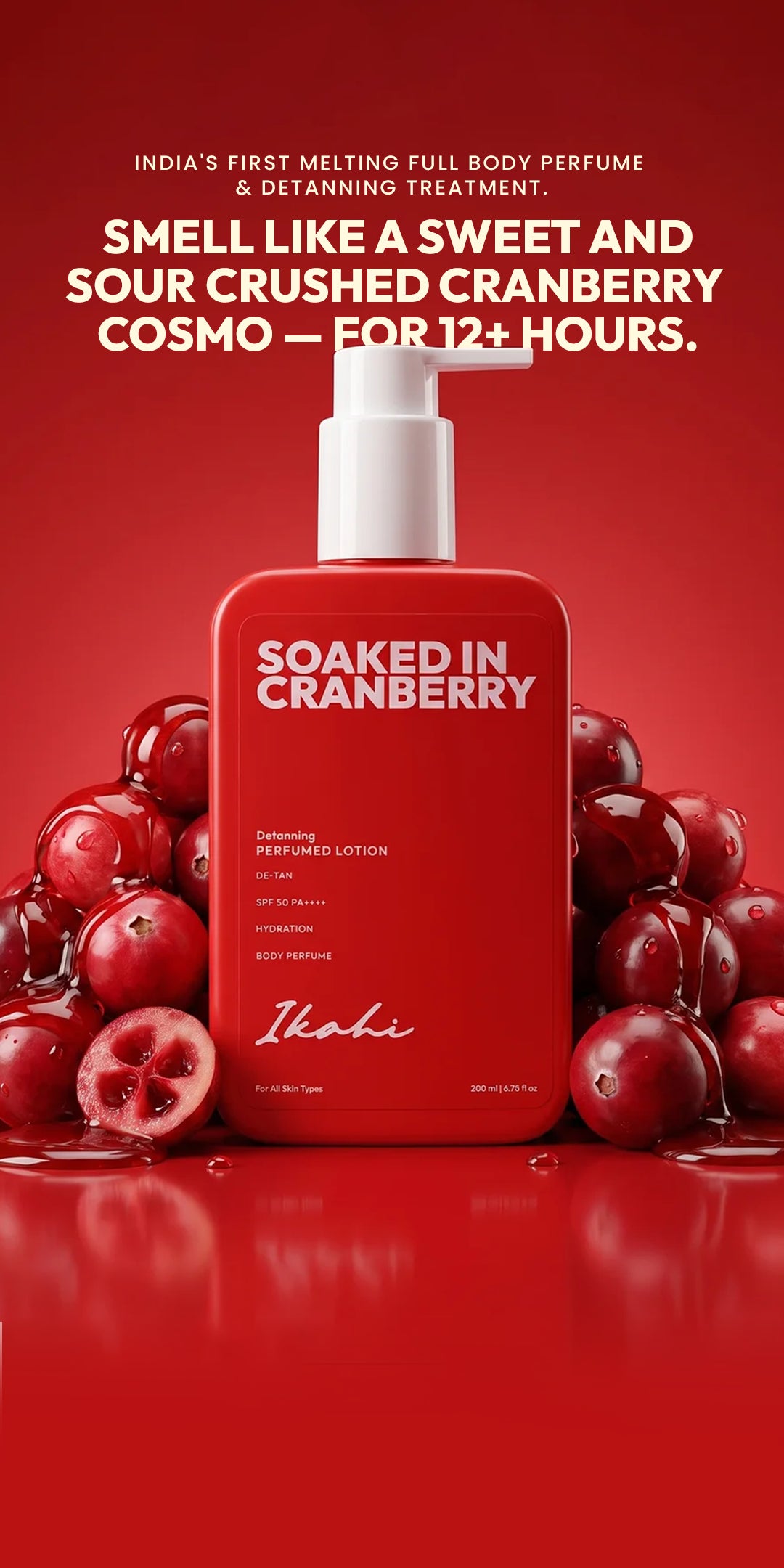 Perfume Lotion - Soaked in Cranberry